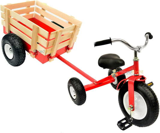 All Terrain Tricycle with Wagon (Red)